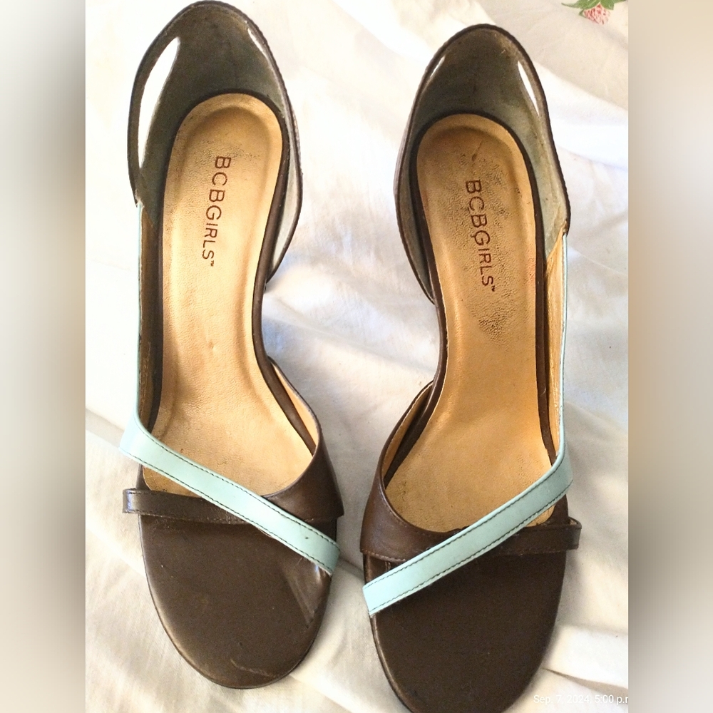 BCBG Girls Open Toe Heels